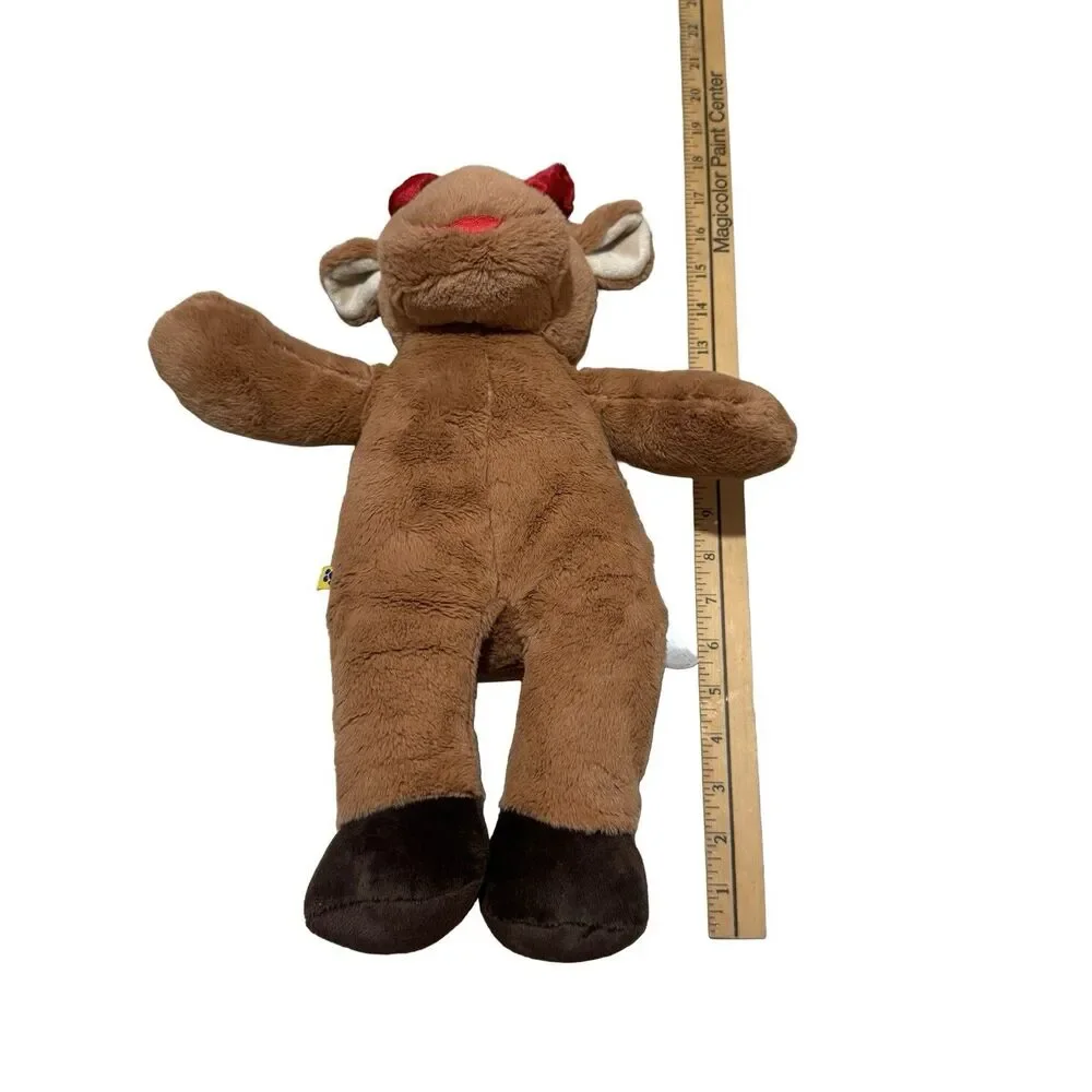 Build A Bear Holly Moose Plush Stuffed Moose Bow Red Lips